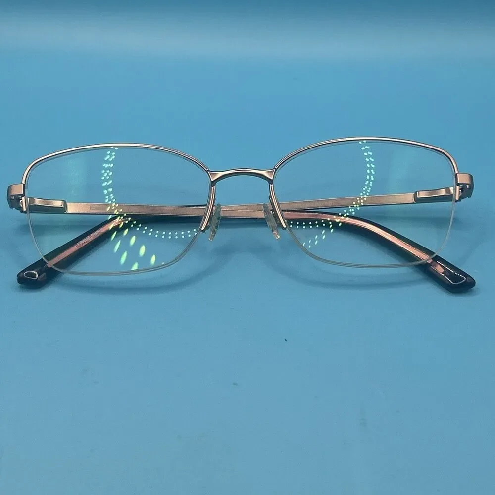 BEBE BB5188 770 Rose Gold/Half Rim— 51-17-135 11/C9– Optical Eyeglasses